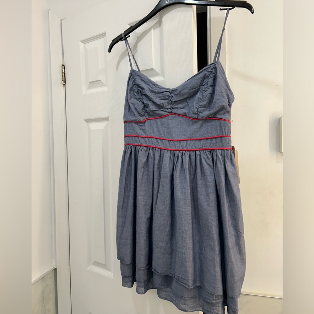 NWT ✨ Quicksilver Sunnie Mini Dress Blue Layered Size Large